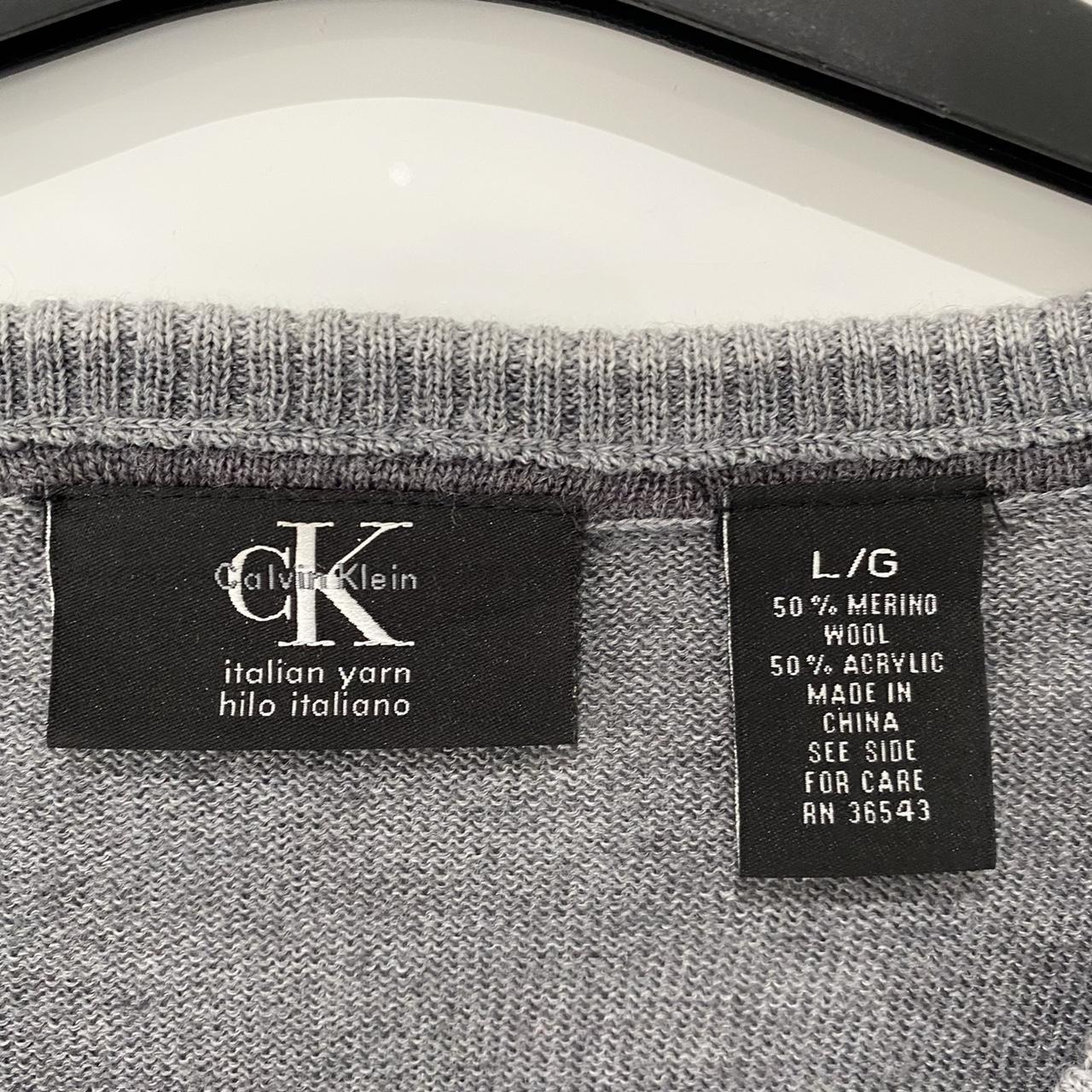 Calvin Klein Men's Grey Jumper | Depop