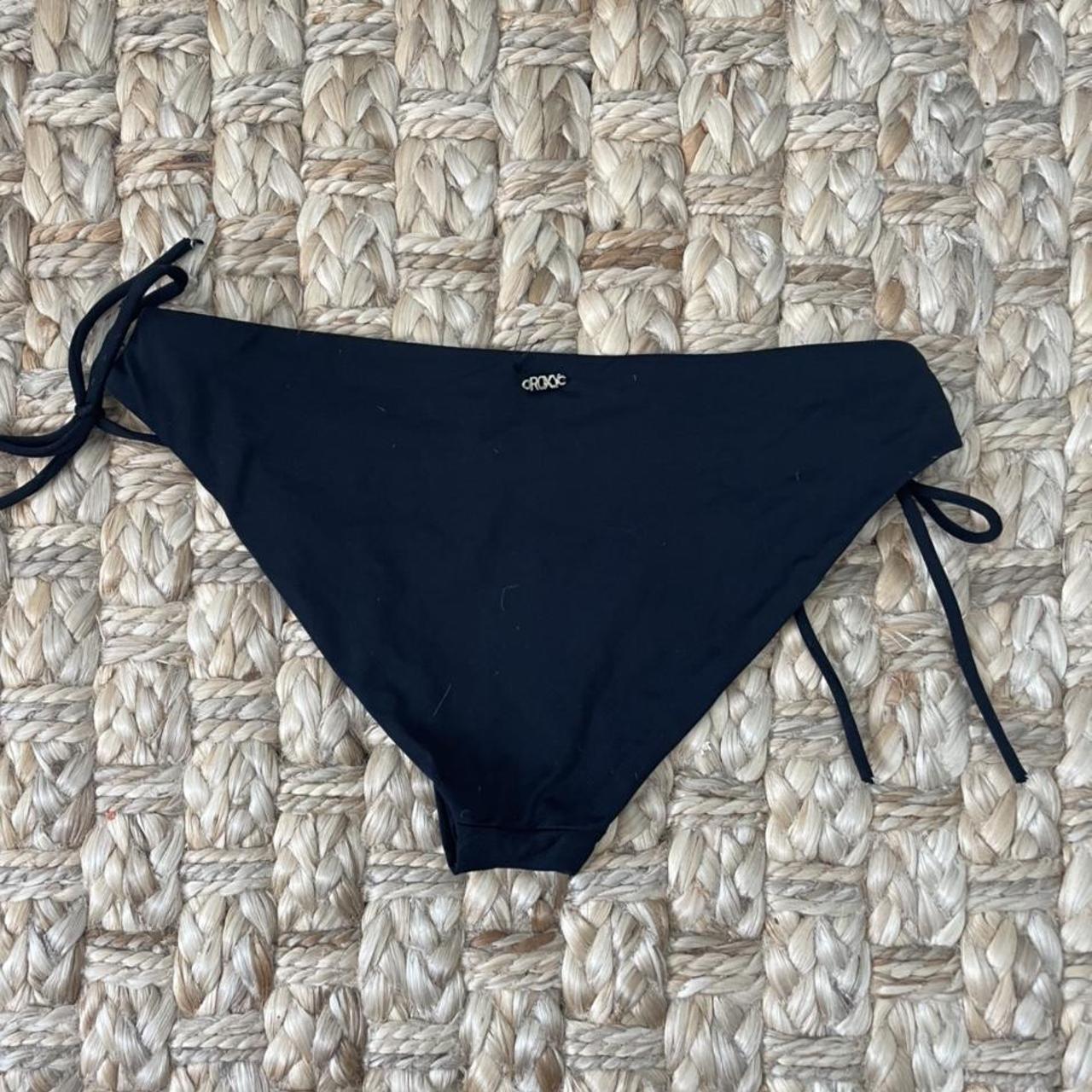 Roxy Black Bikini Bottoms size tag removed Depop
