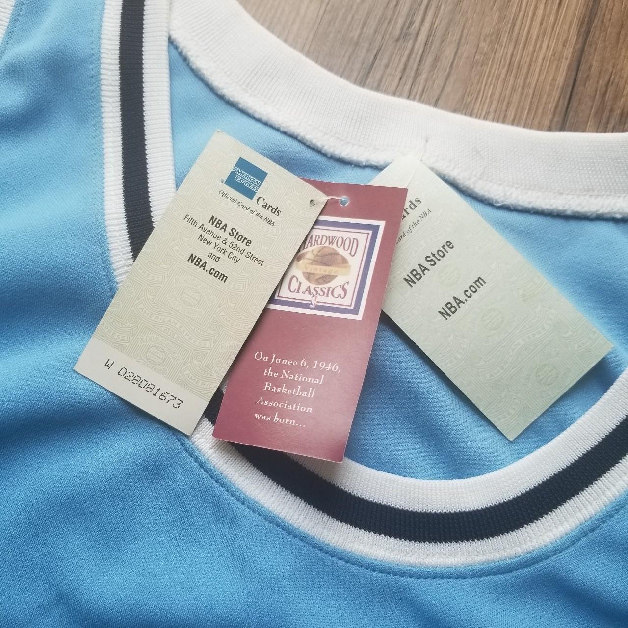 Light Blue/White Larry Bird Indiana State - Depop