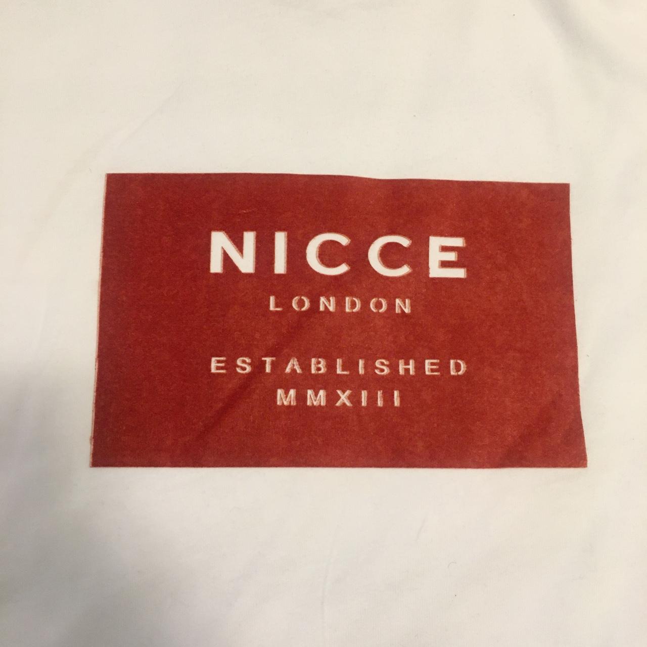 NICCE Men's White and Orange T-shirt (2)