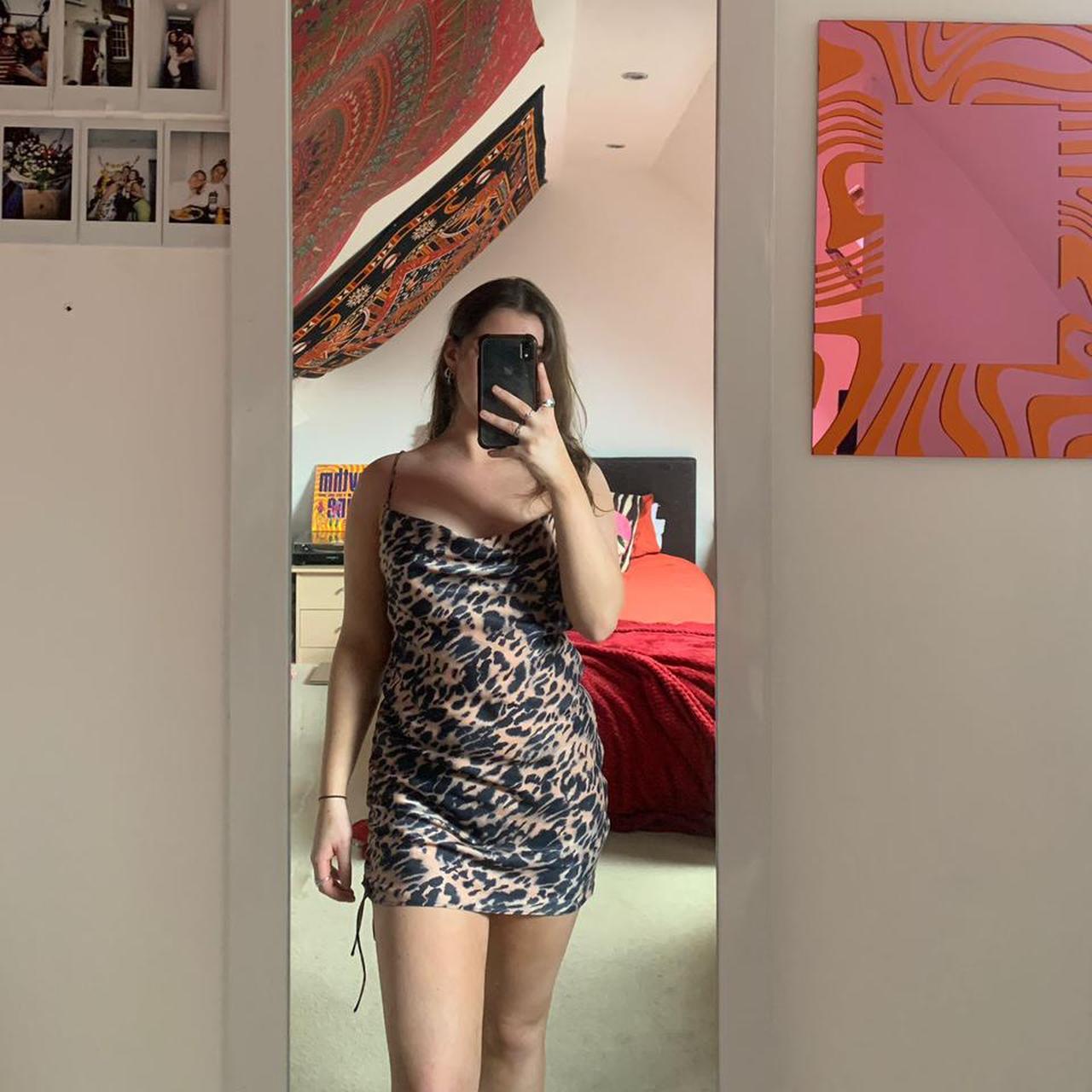 Leopard print bodycon dress topshop on sale