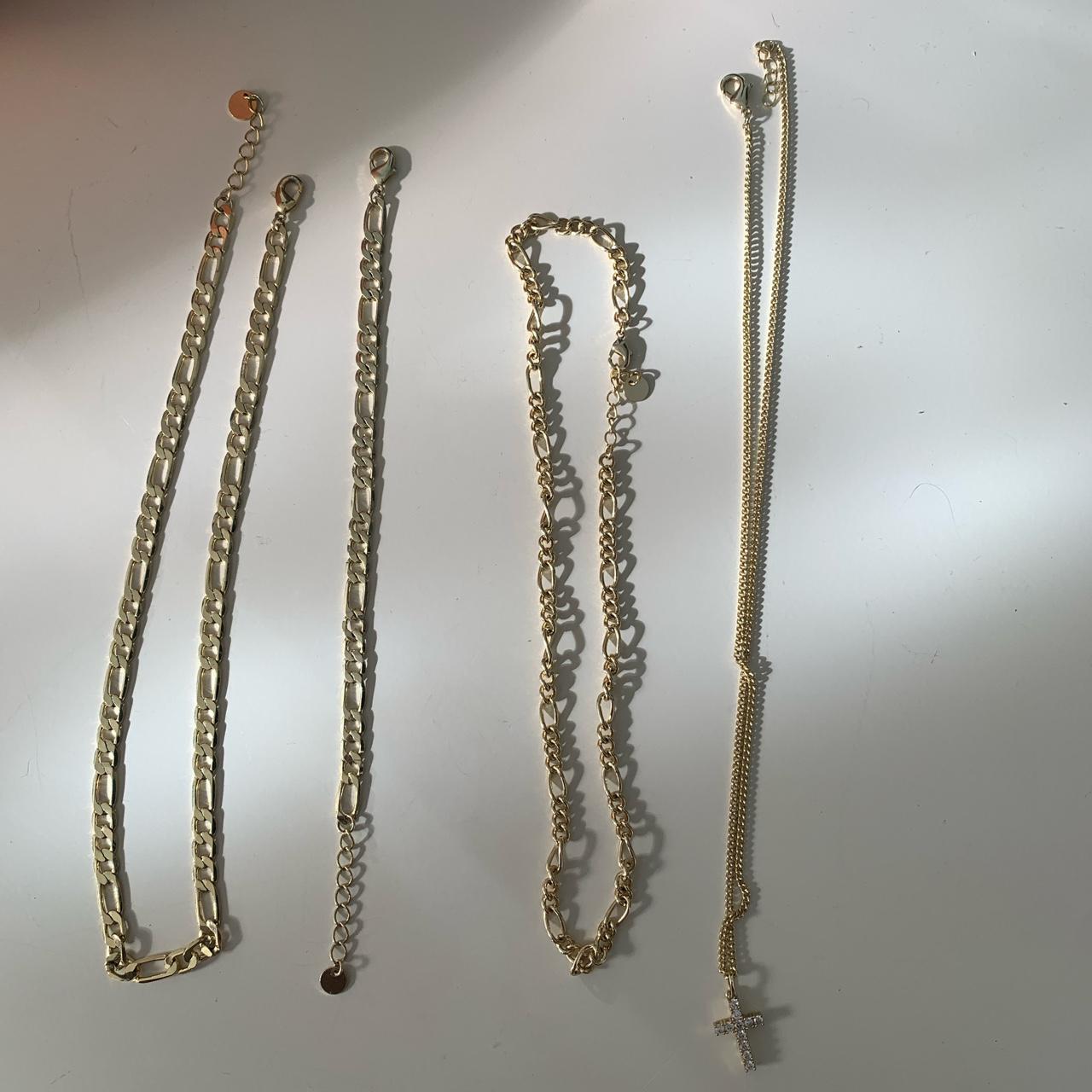 evry jewel chains gold plated, antitarnish Figaro... Depop