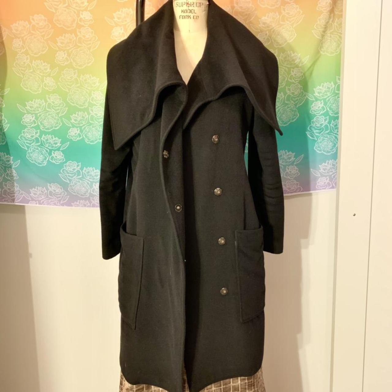 christian siriano wool coat