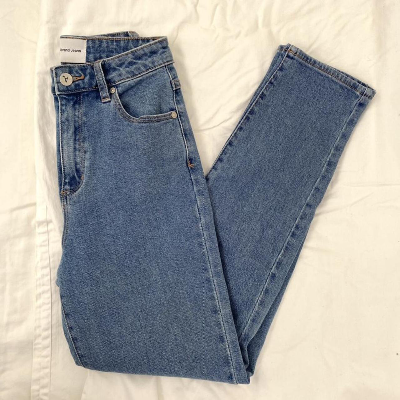 size 25 Abrand Jeans (denim) high waisted and slim... - Depop