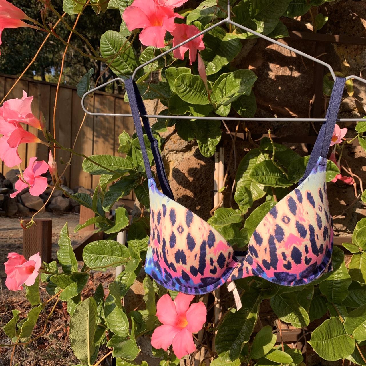 PINK Victoria's Secret cheetah print bra in brown - Depop