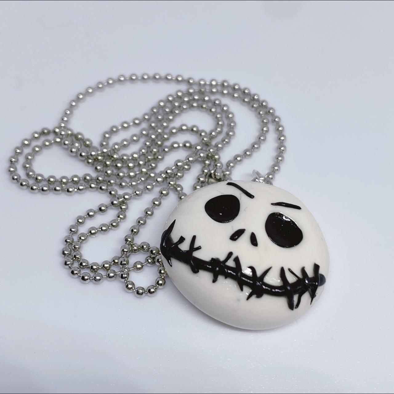 Amazon.com: Jeulia Jack Skellington and Sally Necklace 925 Sterling Silver  The nightmare before Chirstmas Heart Pendant Necklace Skull Spider Skeleton  Tarantula Halloween Jewelry Romantic Jewelry Gift (Burning Ghost) :  Clothing, Shoes &