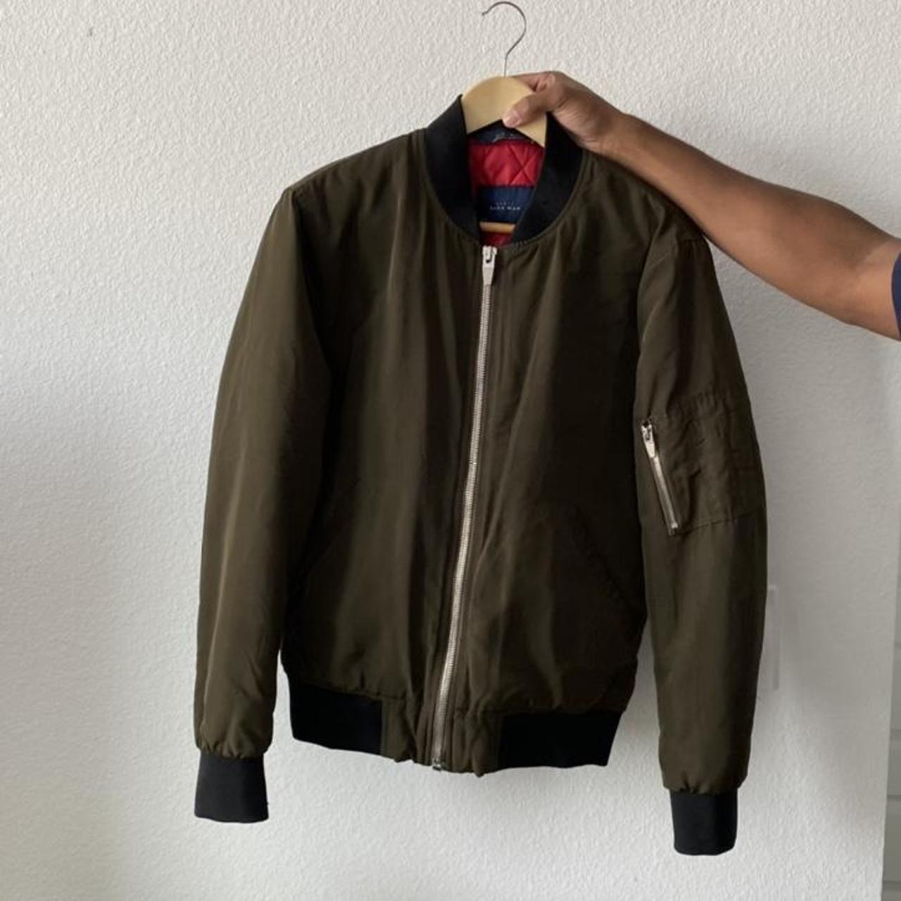 Zara Men's Khaki Jacket | Depop