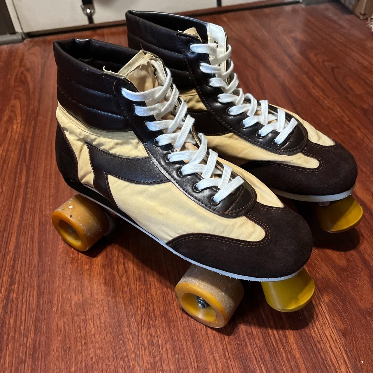 Vintage roller skates blades, men size 9.5 women... Depop