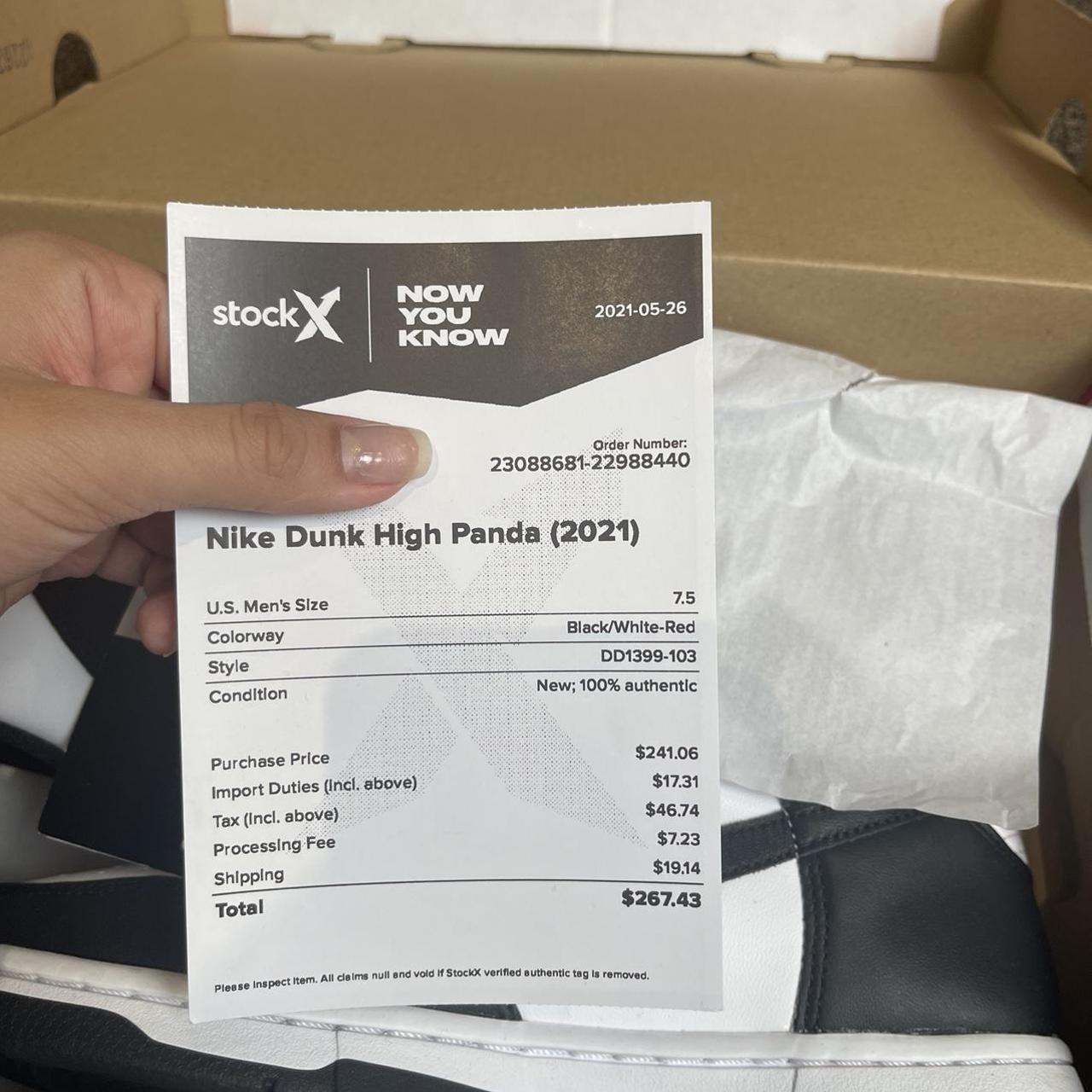 Nike dunk high pandas 🐼 Size 6.5, bought on stockX... Depop