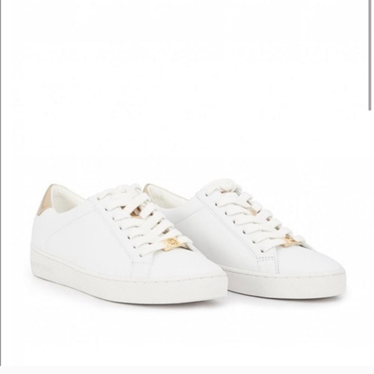 Michael Kors white sneakers gently worn michael... - Depop