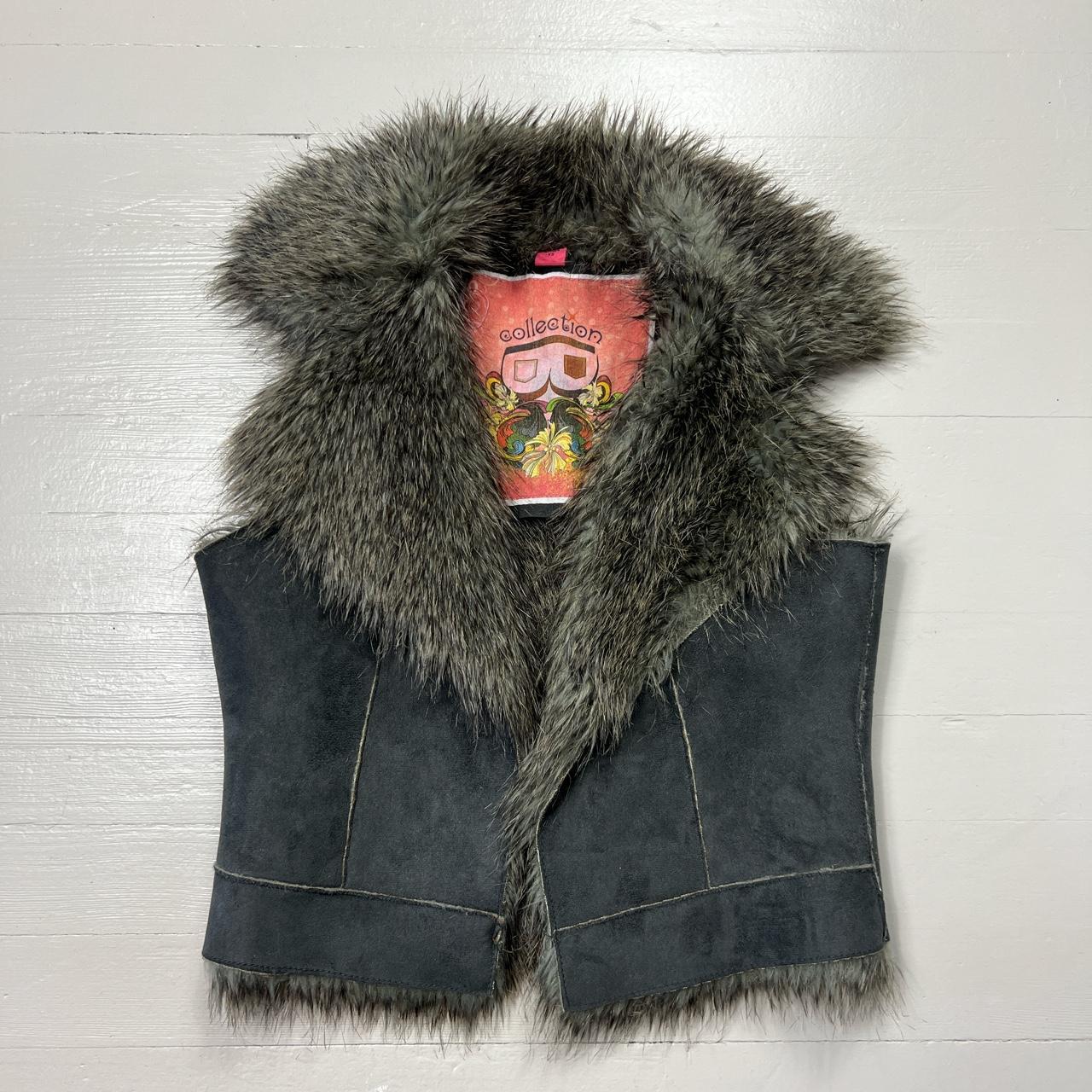 Product Image 2 - Y2K Cropped Suede Faux Fur