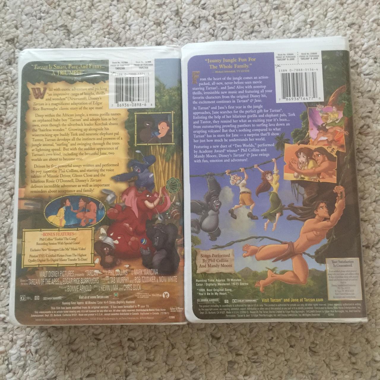 Tarzan/Tarzan & Jane (VHS) - Depop