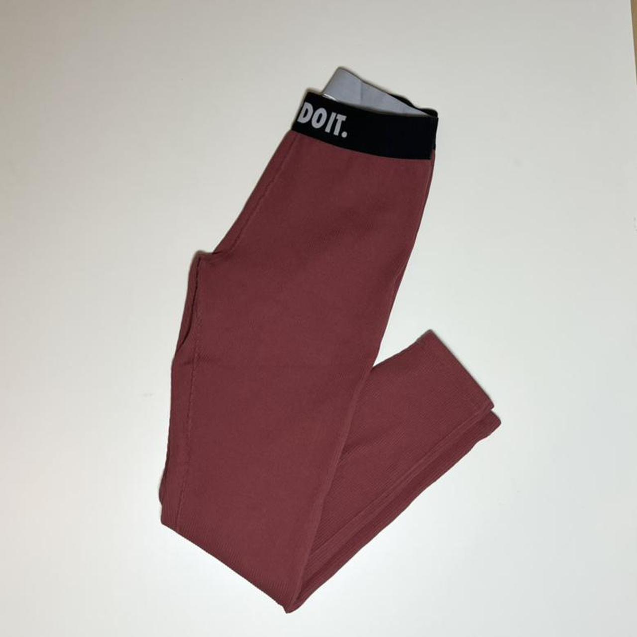 red nike leggins