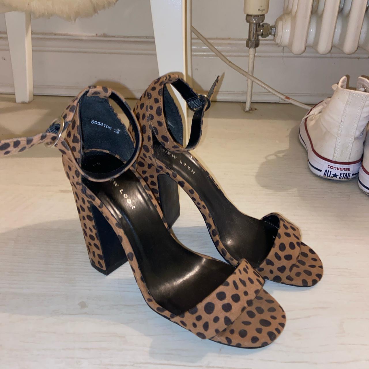 leopard print heels new look