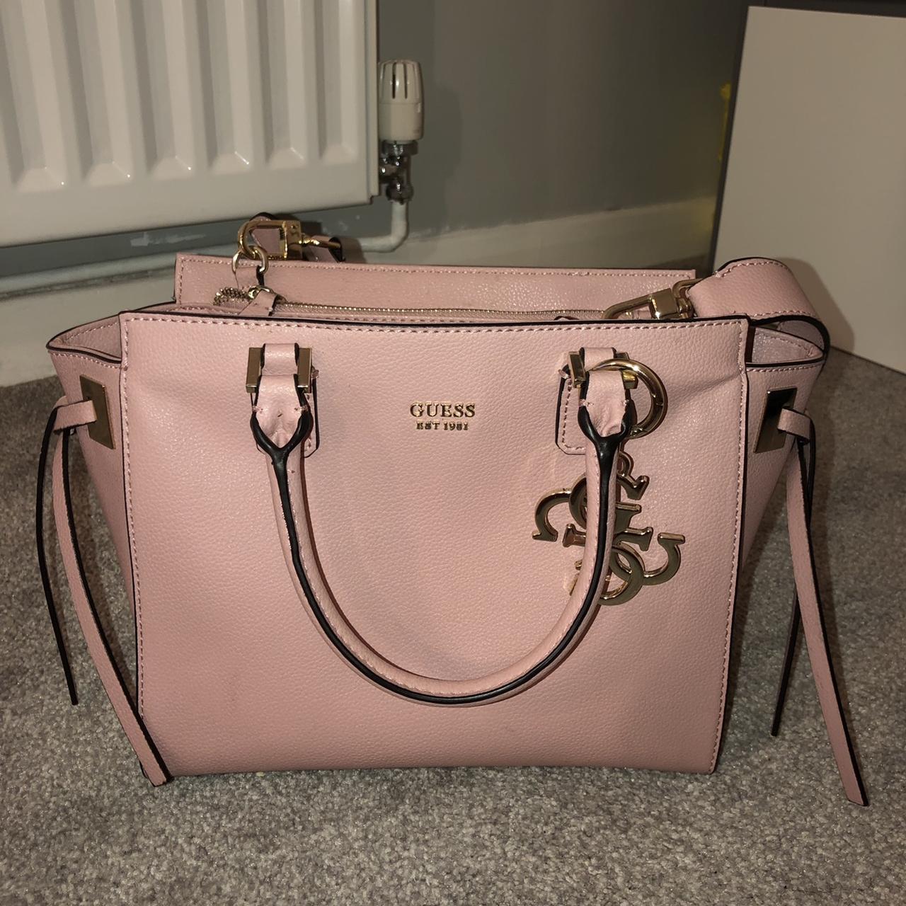 Genuine Pink Guess bag , paid £190 for this - Depop