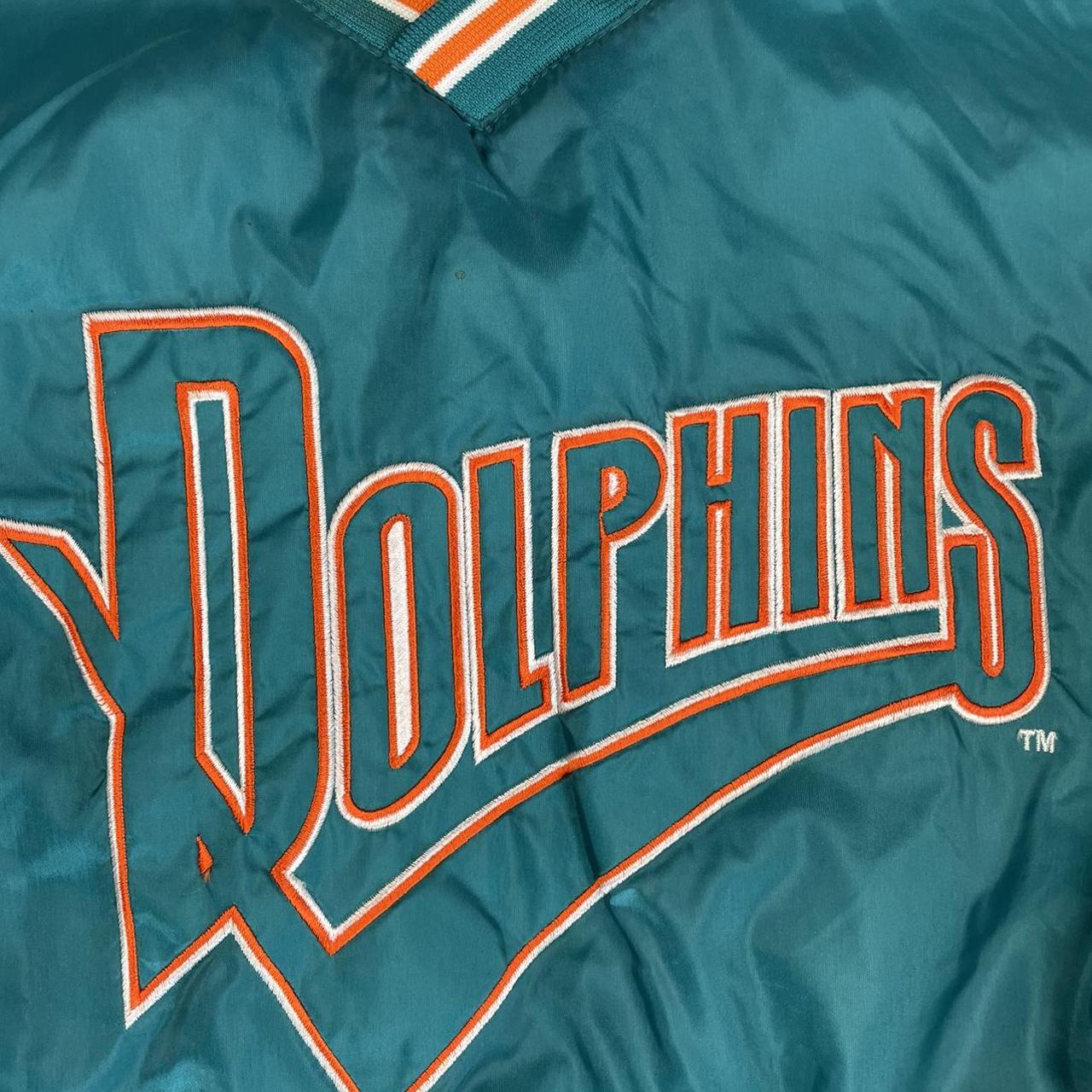 Vintage Miami Dolphins jacket 90s era Fully... - Depop