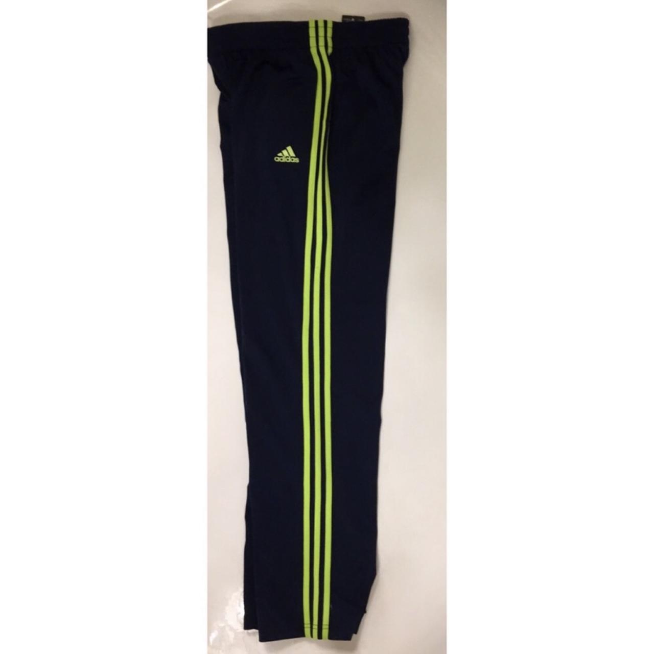 Lime green and hot sale black adidas pants