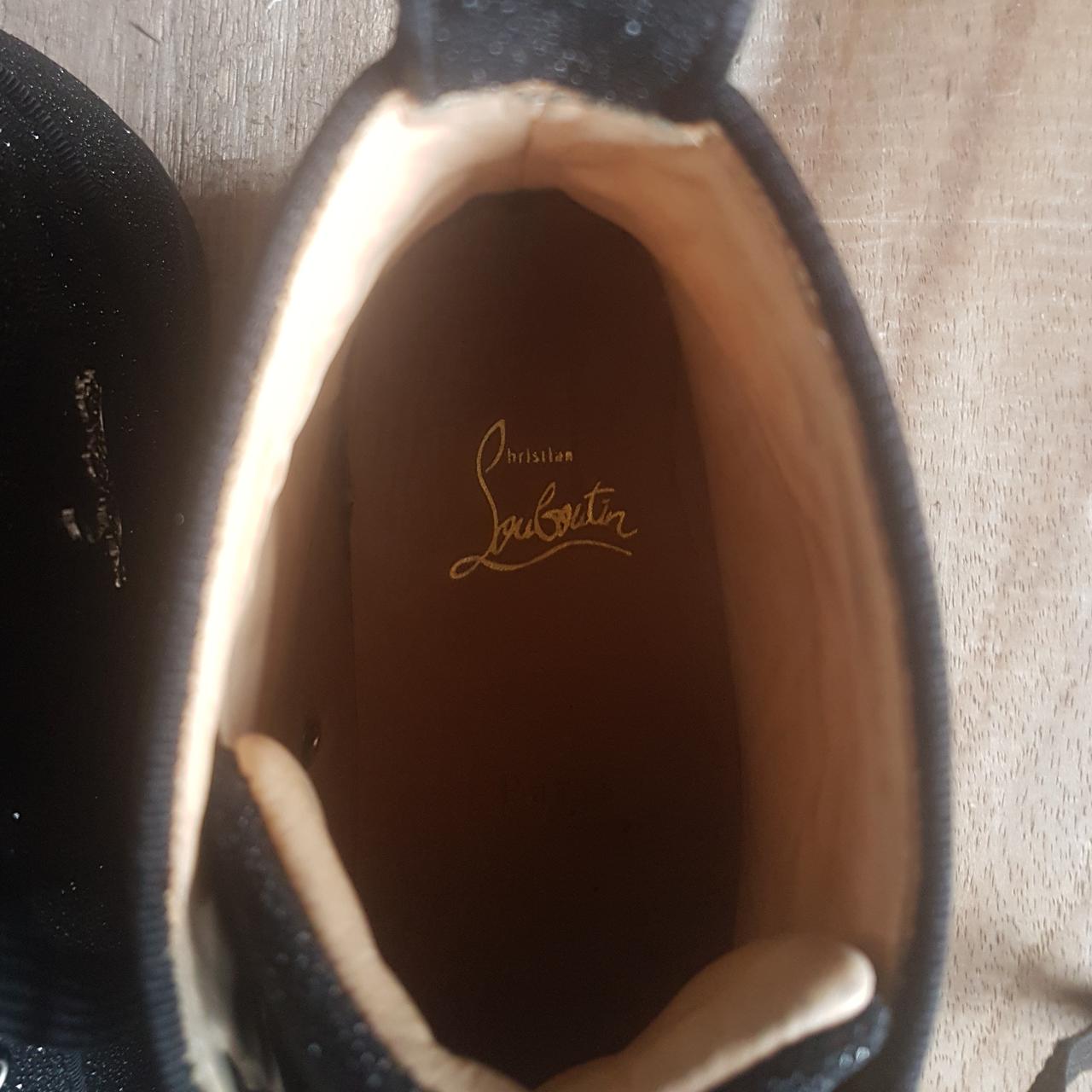 Black Christian Louboutin Mens Sneakers - Lightly - Depop