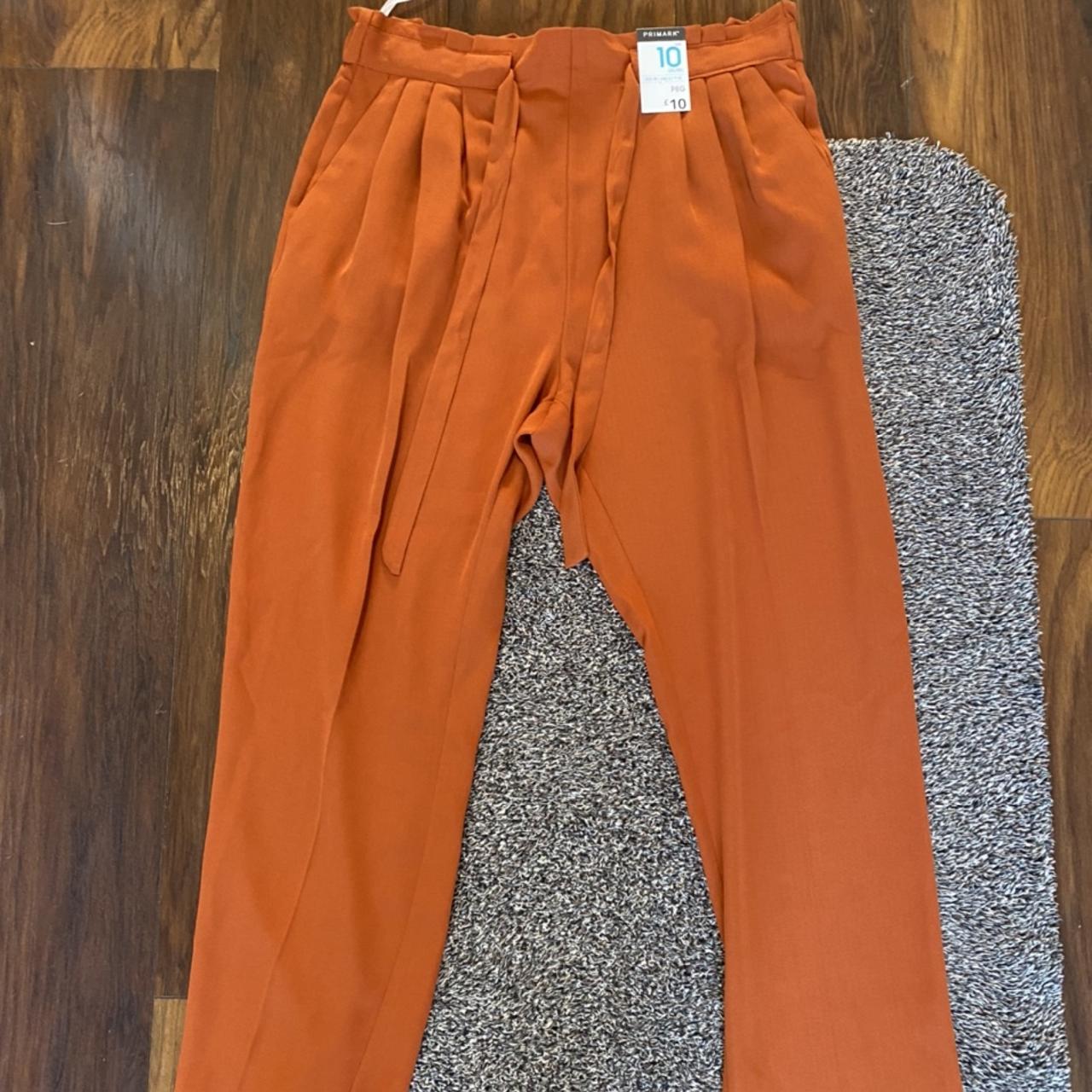 Orange hot sale trousers primark