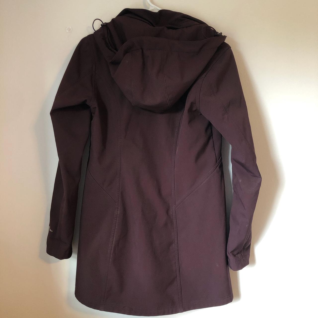 Eddie Bauer Women's Burgundy and Purple Jacket | Depop