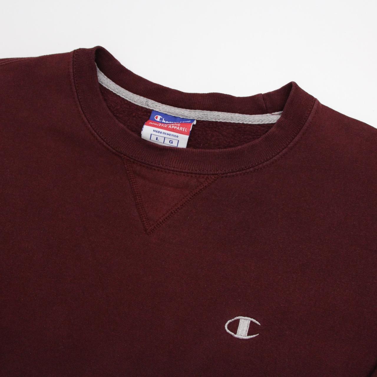 burgundy champion sweatshirt mens