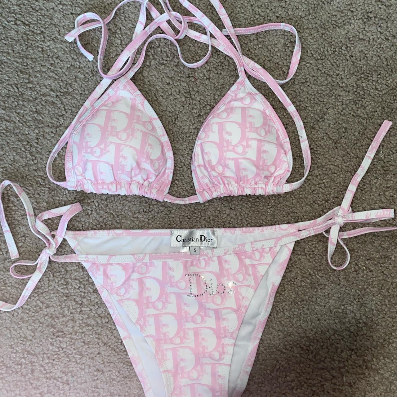 christian dior swimsuit pink