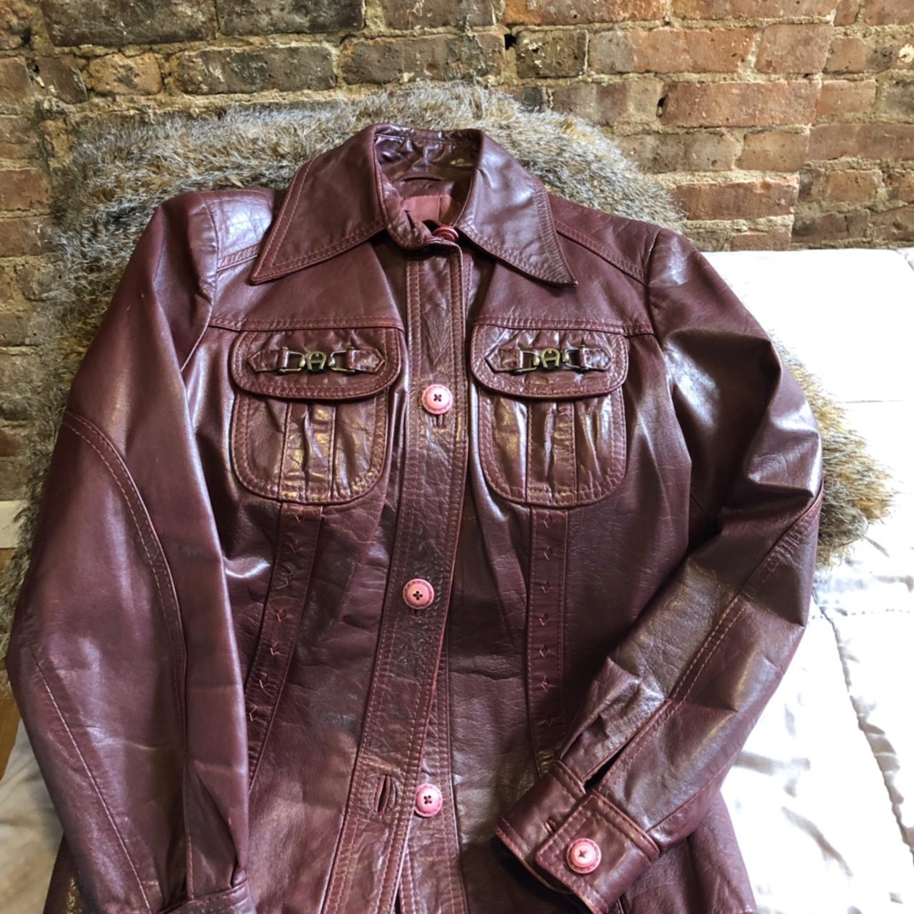 Etienne Aigner Leather Jacket - Depop
