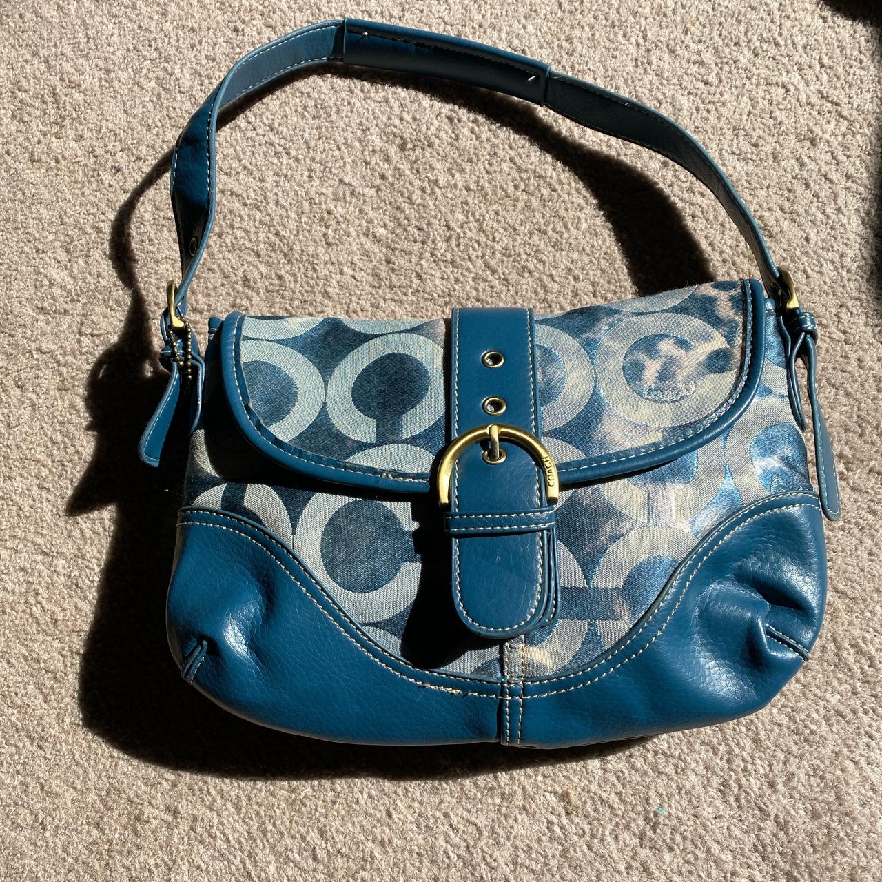 Y2K vintage blue leopard coach purse! This is the | Depop