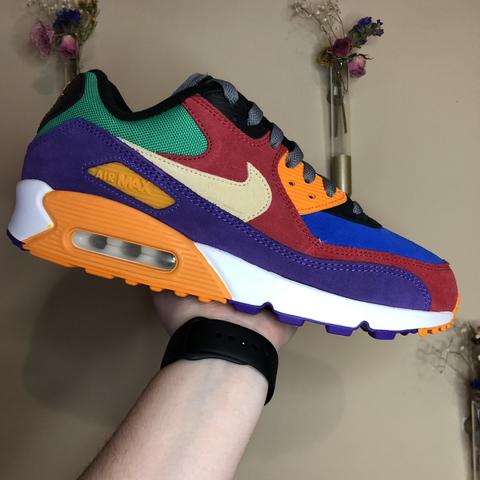 Nike Custom Air Max 90 Paint Splatter Brand New - Depop