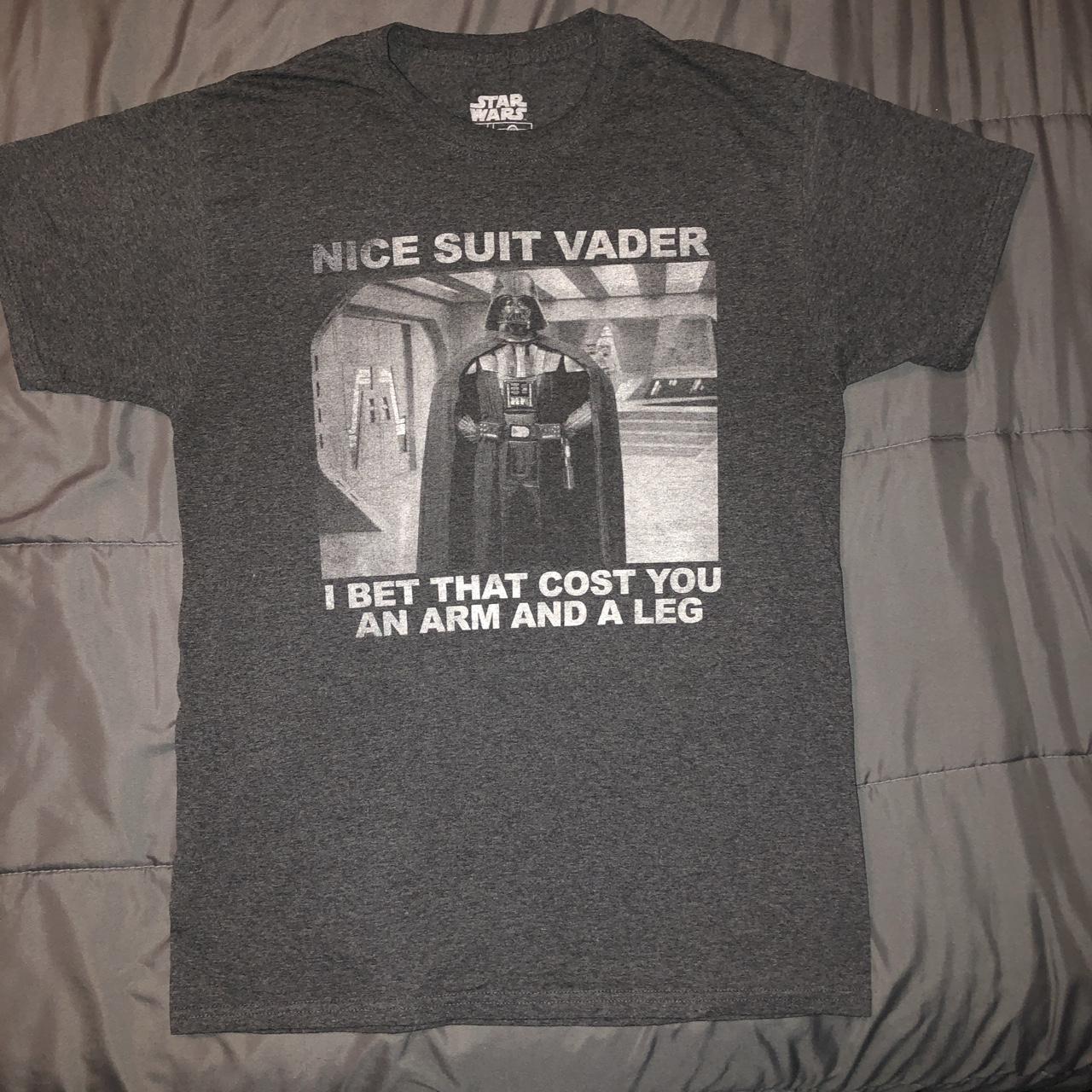 Star Wars Darth Vader tee. “Nice Suit Darth It Must... - Depop