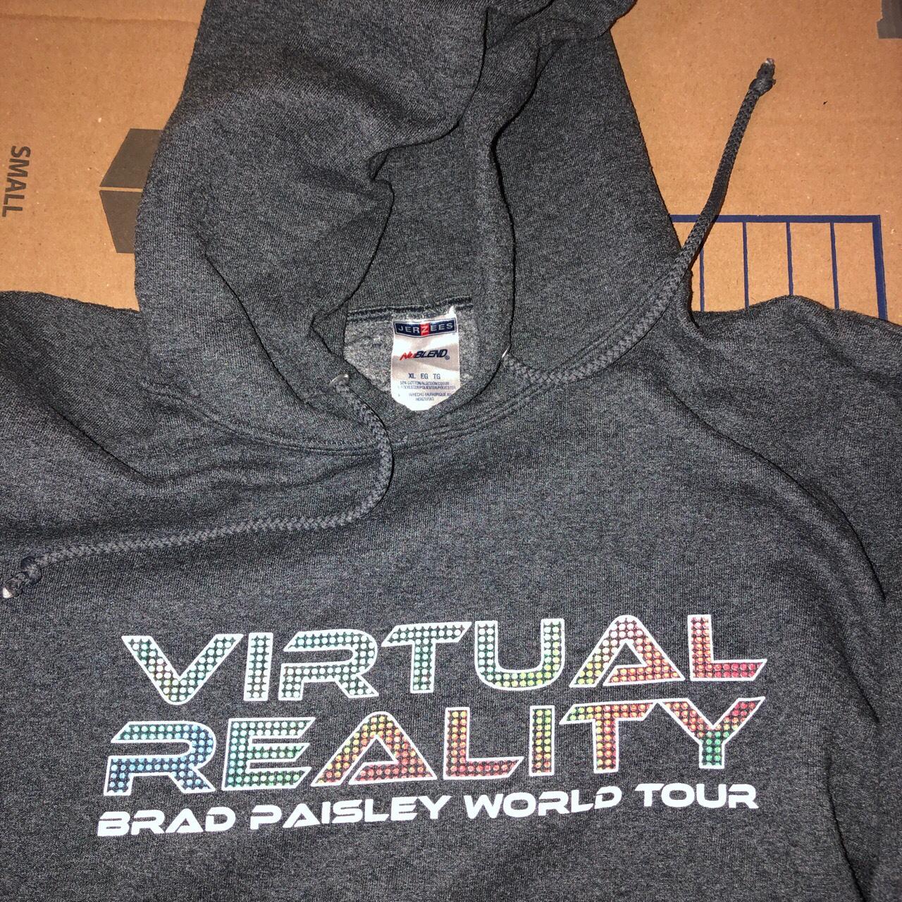 2012 Virtual Reality Brad Paisley World Tour hoodie.... - Depop