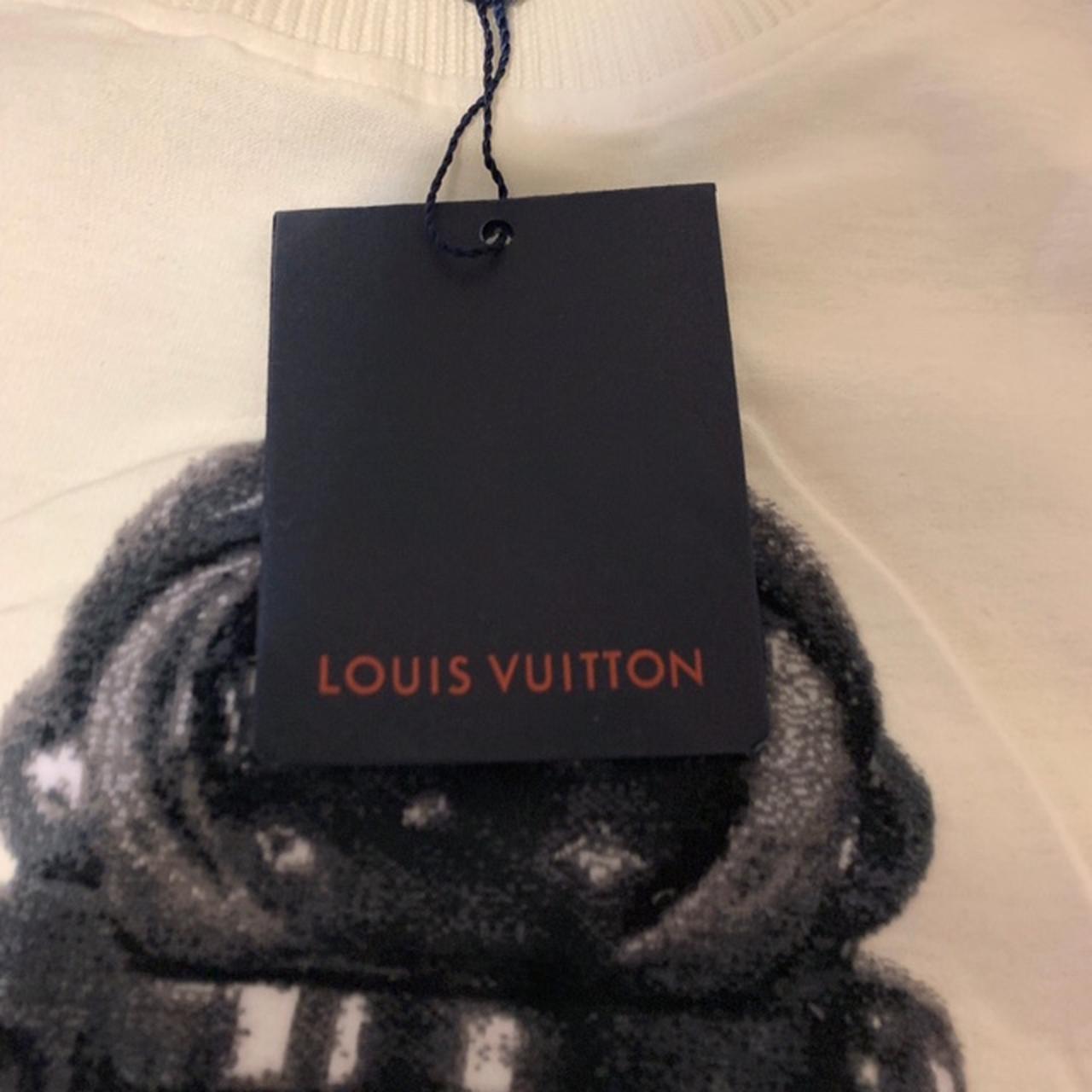 Louis Vuitton 2019 Jacquard Velour Spaceman T-Shirt - White T