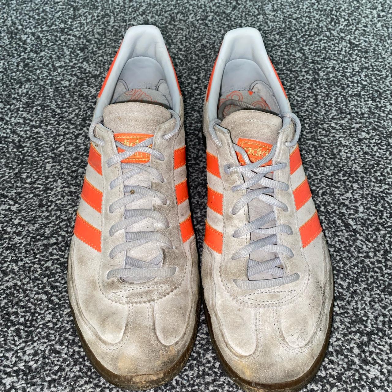 adidas spezials orange and grey colour way , size 7... - Depop