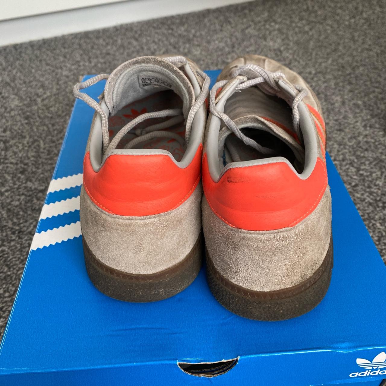 adidas spezials orange and grey colour way , size 7... - Depop