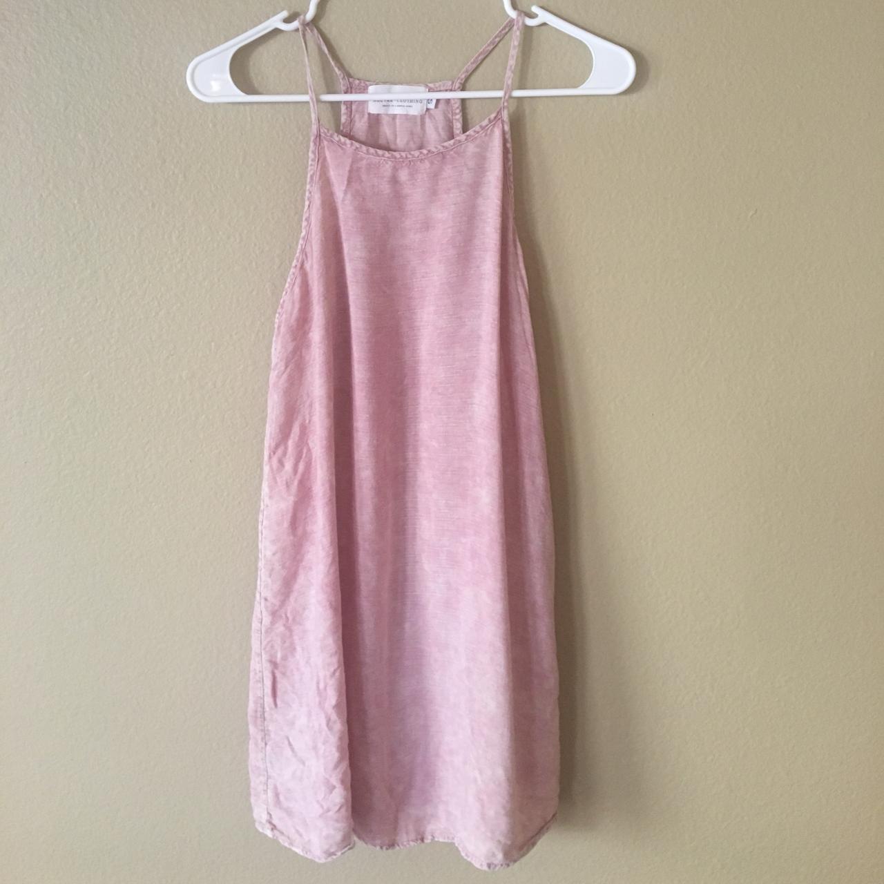 women s light pink tank top dress lightly worn