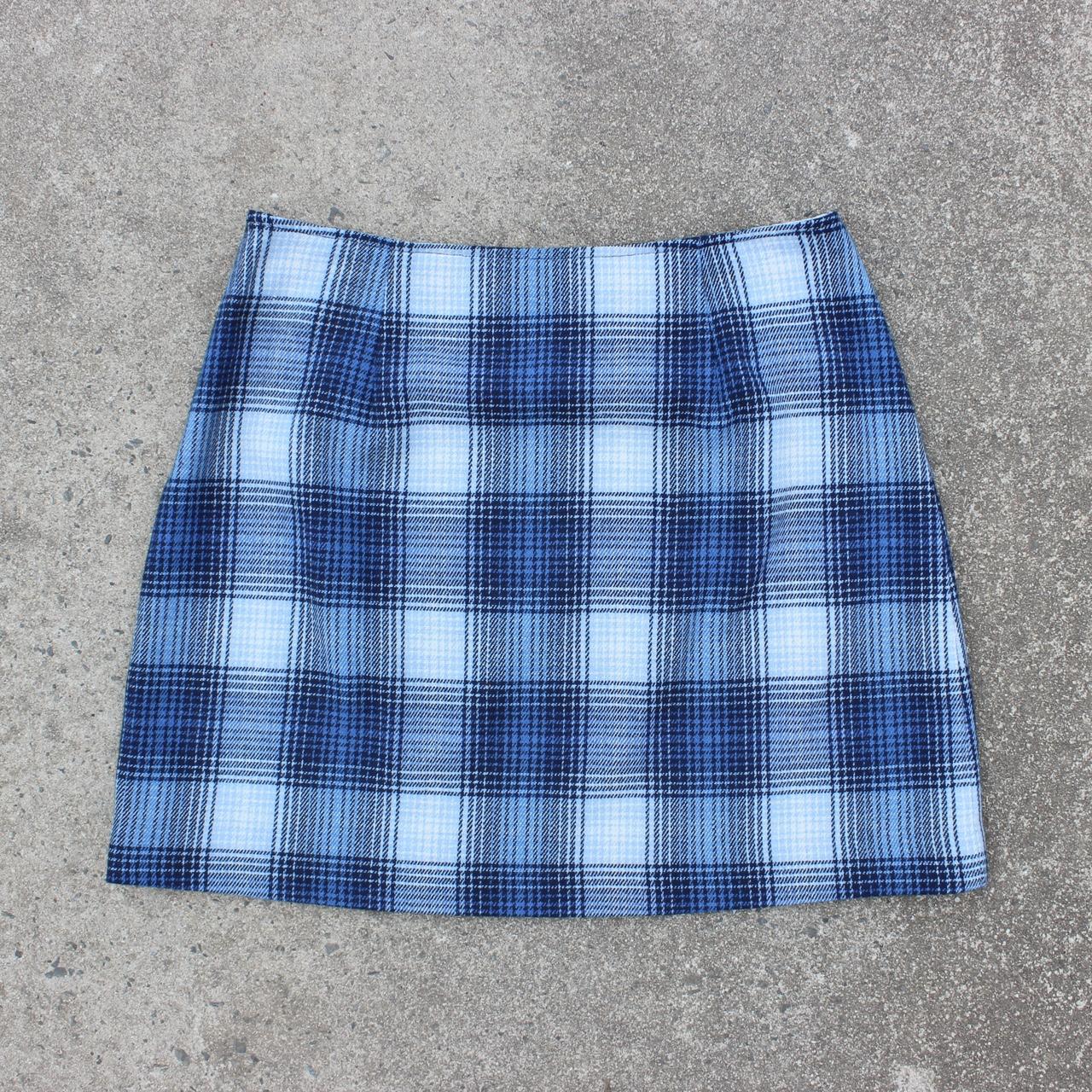 THE LIMITED Women's Blue and White Skirt (3)