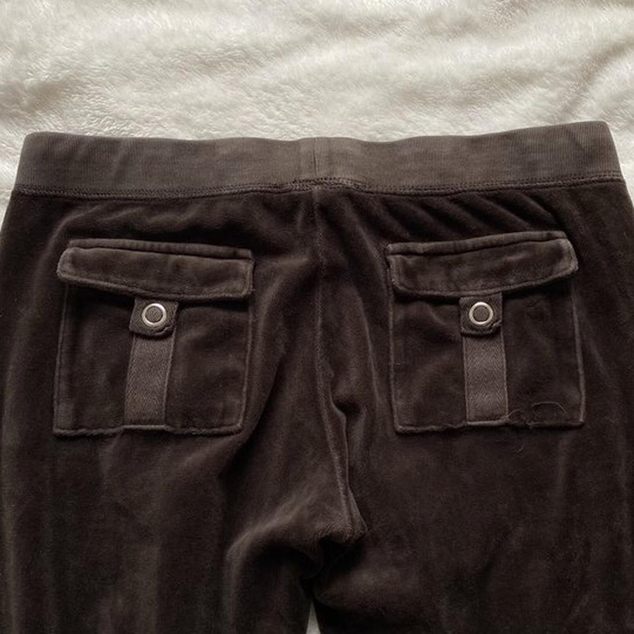 Brown Khaki Juicy Couture Flared Straight Bottoms Depop