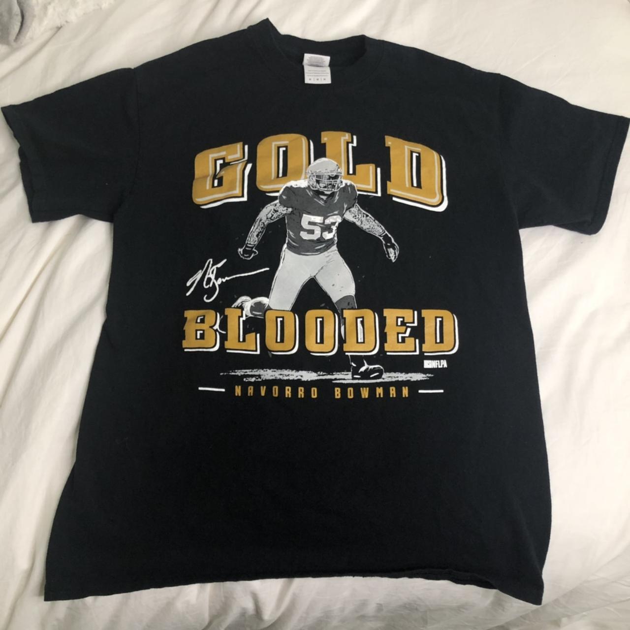 49ers gold blooded T-shirt shirt size medium