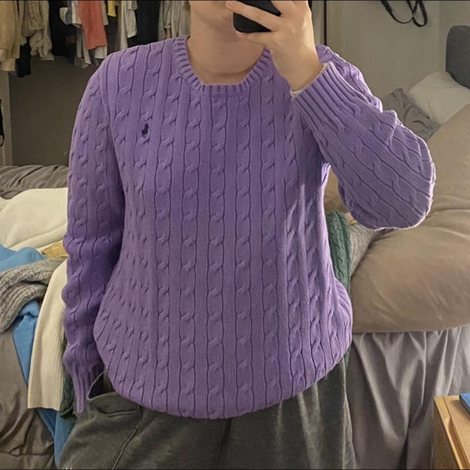 Ralph Lauren Women's Purple Jumper | Depop