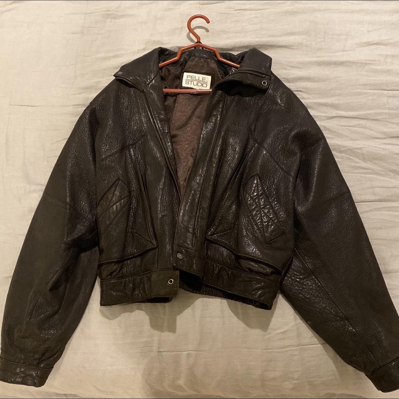 Vintage Authentic Leather Jacket Size L - Great... - Depop