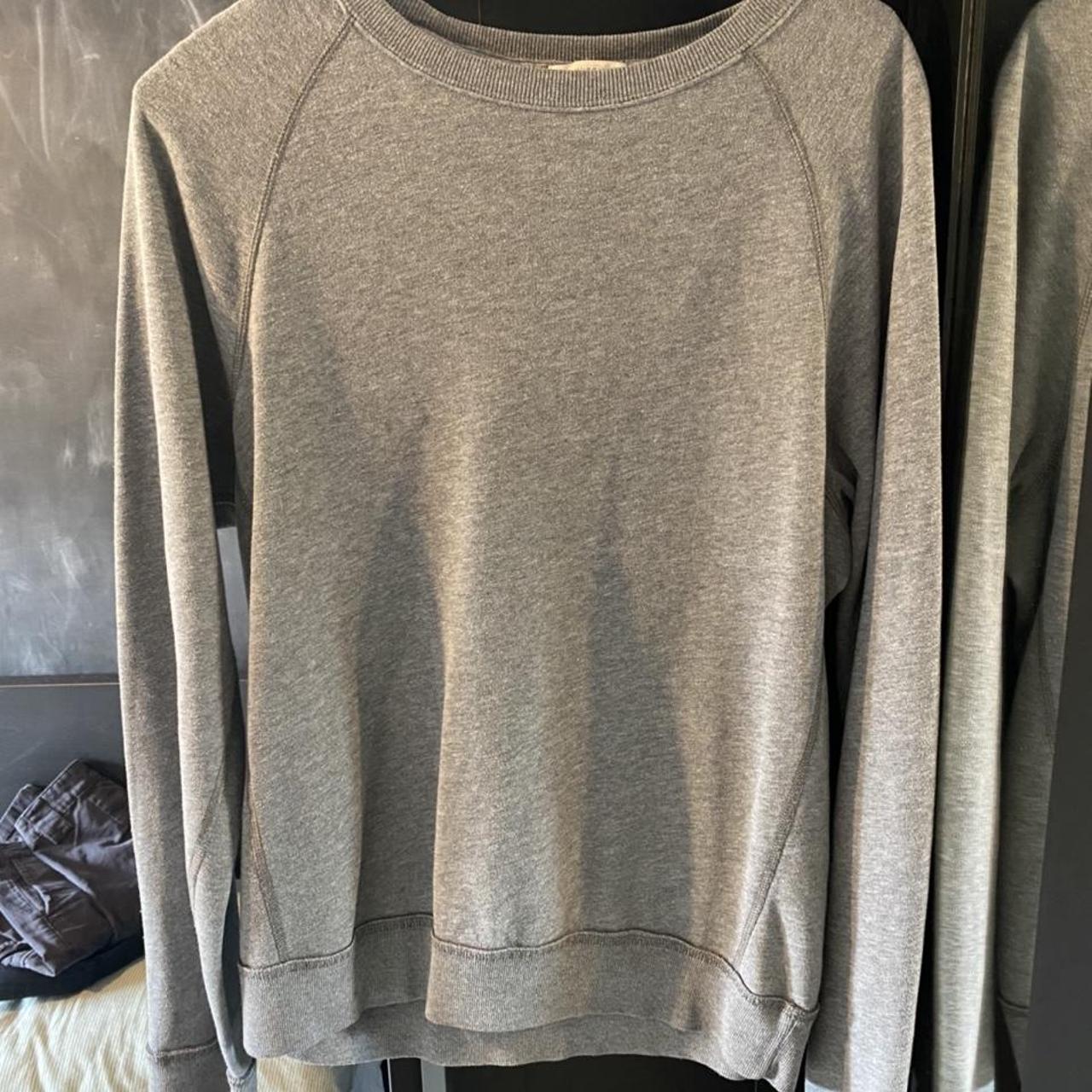 Medium vintage Abercrombie and Fitch Grey... - Depop