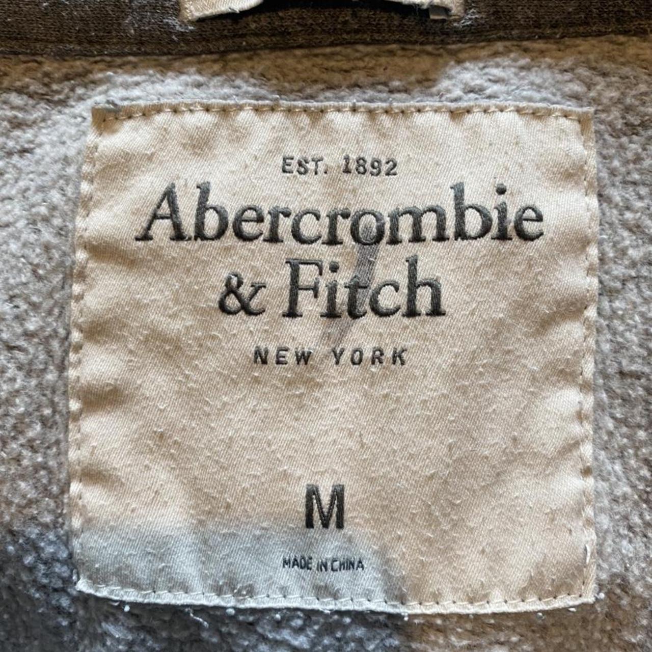 Medium vintage Abercrombie and Fitch Grey... - Depop