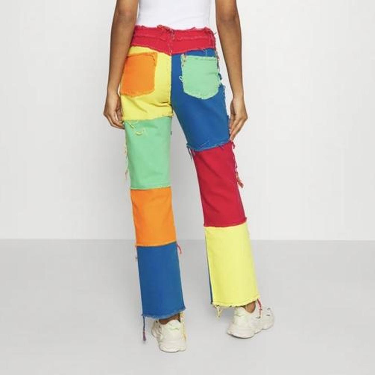 Jaded London Patchwork Denim Jeans Worn once Size... Depop