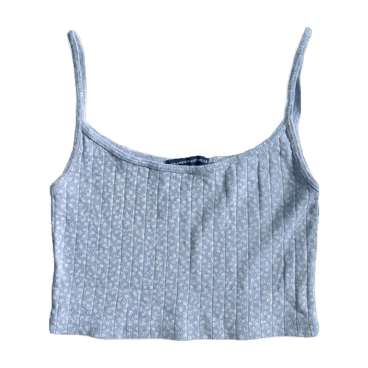 Brandy Melville Women's Blue Vests-tanks-camis | Depop