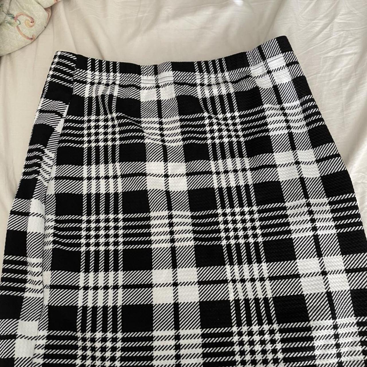 shein black and white top and skirt set Depop