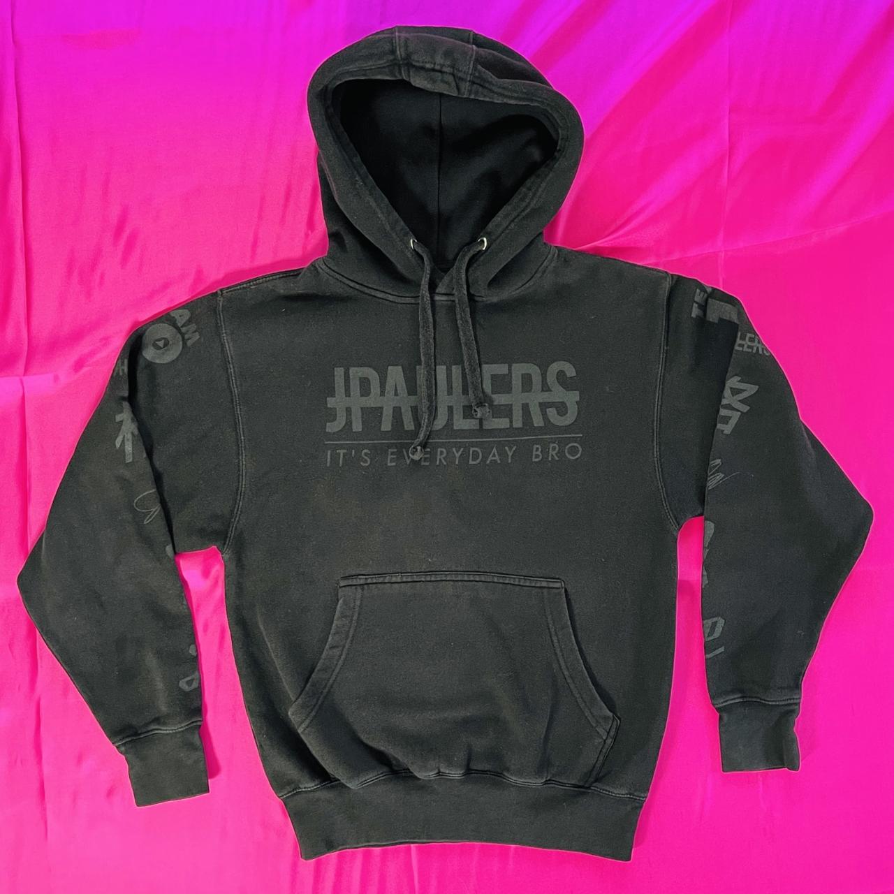 Men's Black and Grey Hoodie Depop