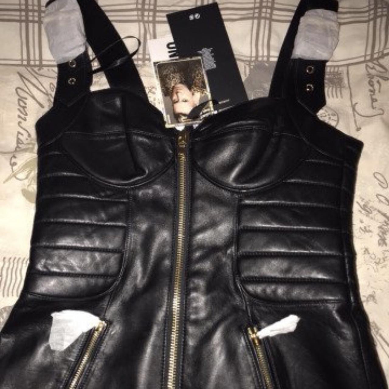 Hm moschino hot sale leather dress