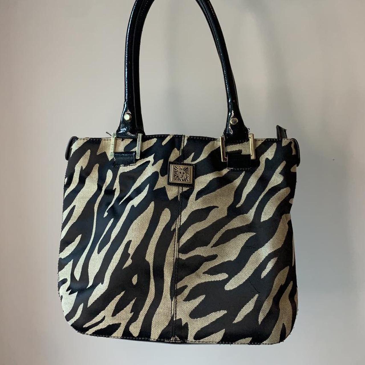 anne klein zebra purse