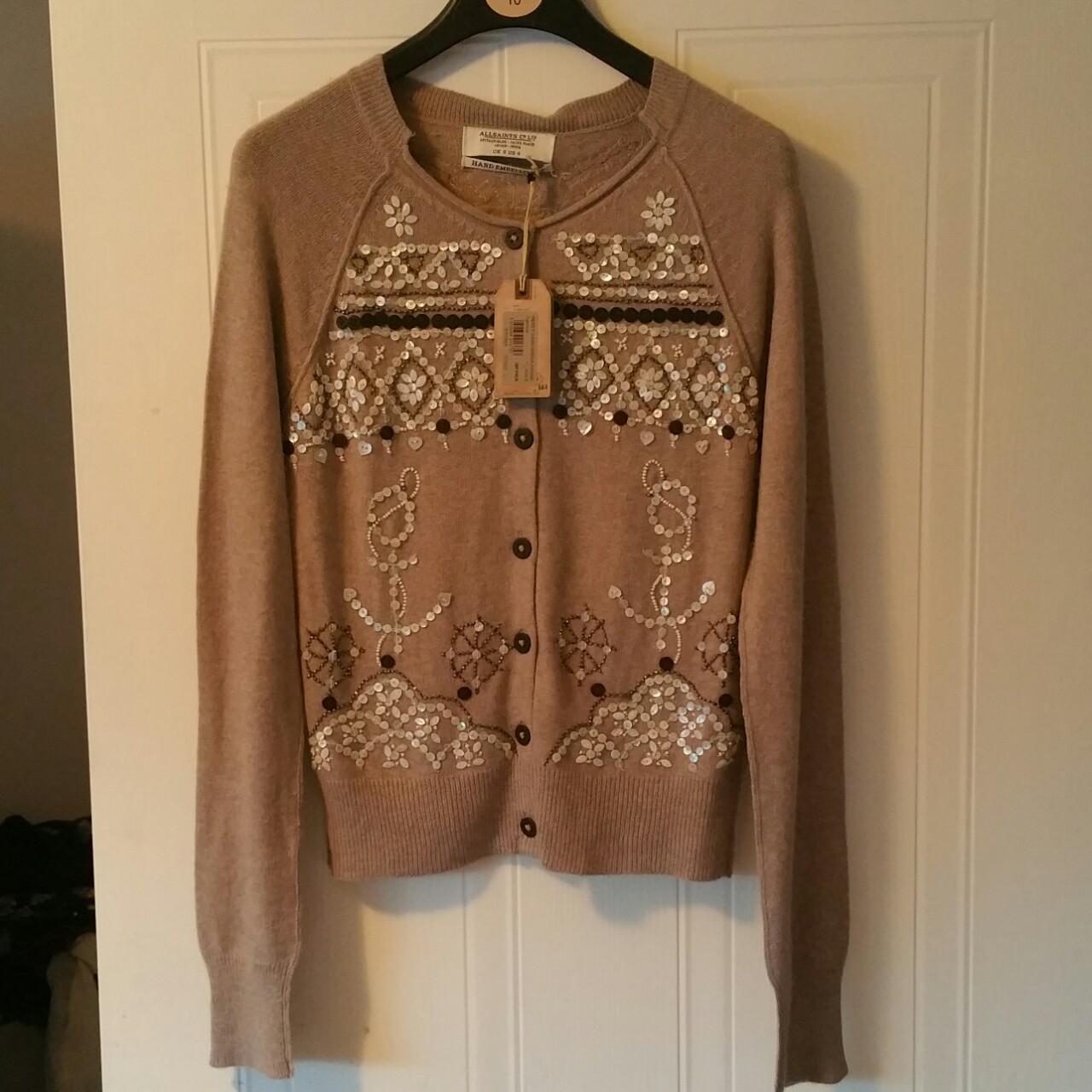 All Saints Pearly Queen Cardigan Size BNWT Depop