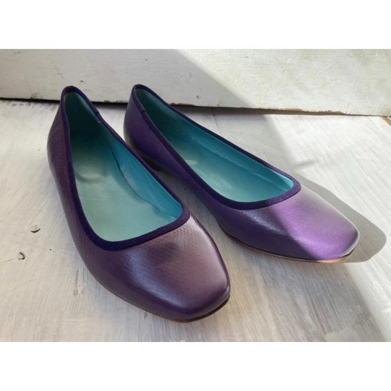 Dark purple hot sale flat shoes